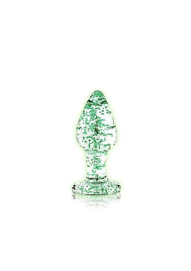 Buttplug Glow In The Dark Small - Clear
