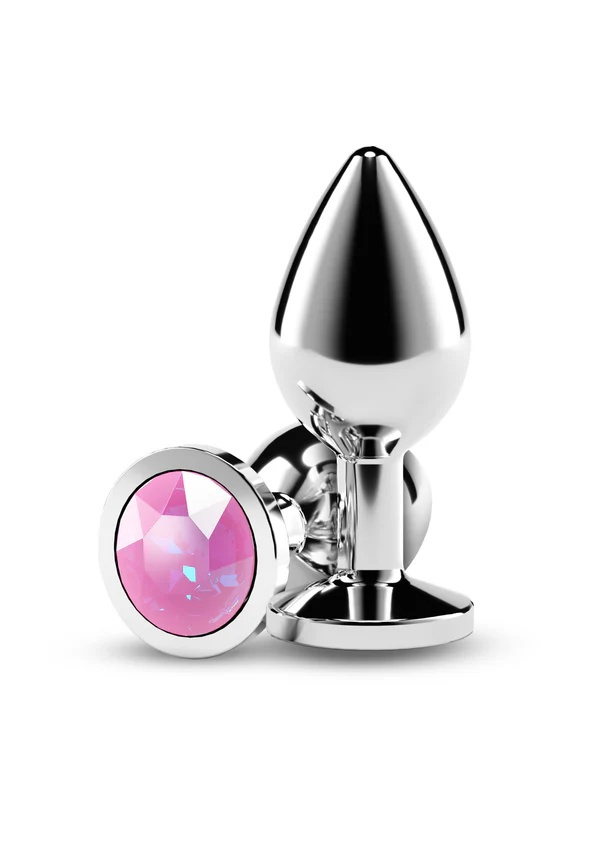 NS Novelties Buttplug met Diamant Rear Assets Medium - Roze