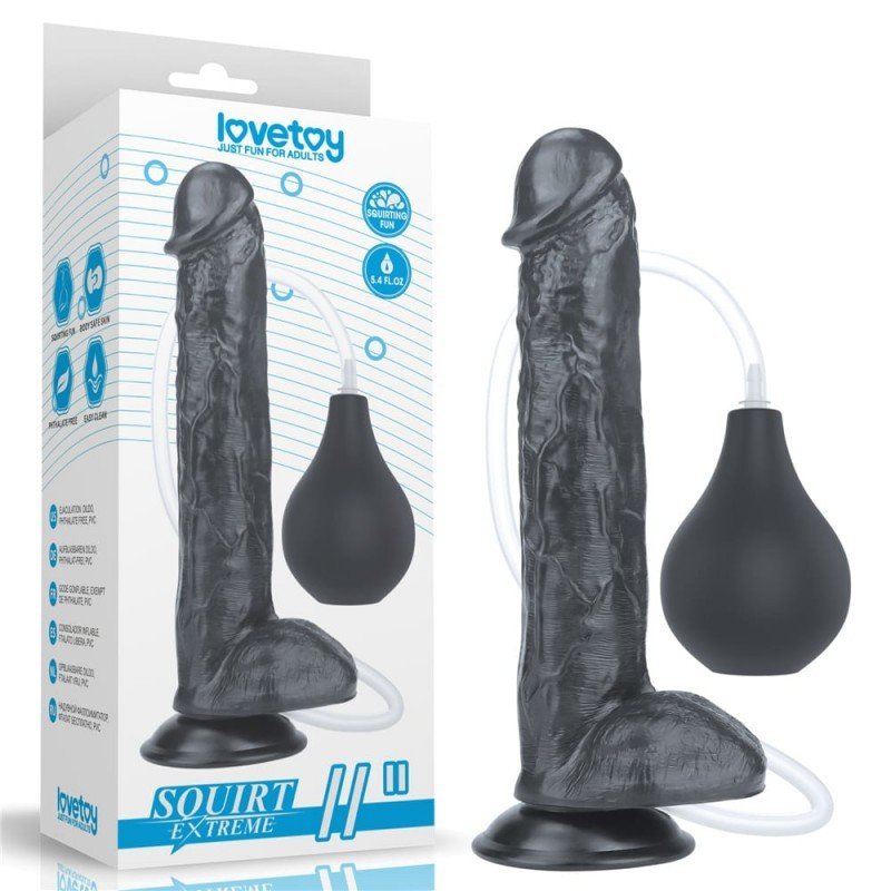 Squirting Realistische Dildo Zwart 11