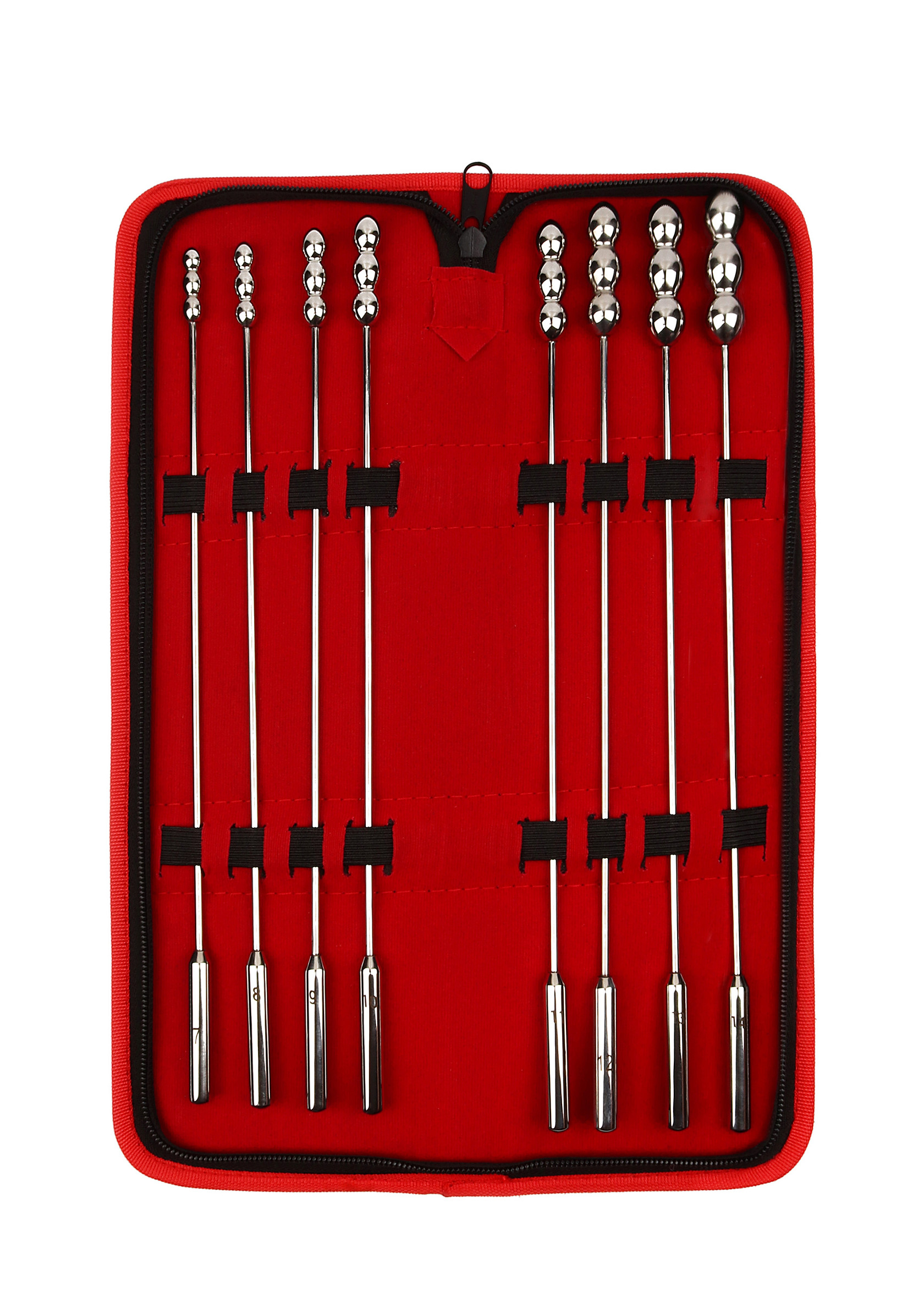 Dilator Set Mr. Steel Rosebud Urethral Sounds 8 Stuks