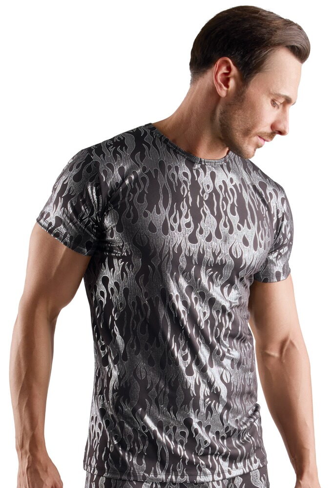 Shirt Stijlvol Mystiek Metallic - Zwart/Zilver