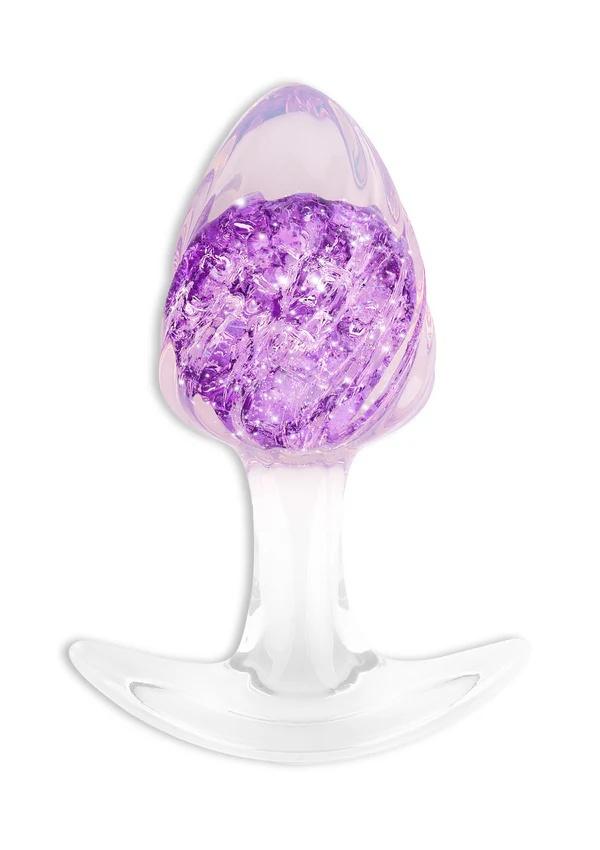 Crystal Buttplug Medium - Paars