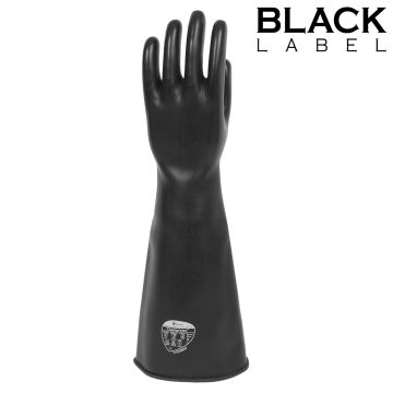 Black Label Dikke Industriële Rubberen Handschoenen Maat 10