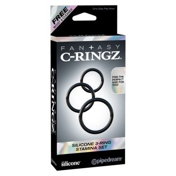 Silicone 3-Ring Stamina Set