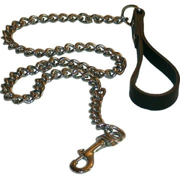 Mister B Leren Hondenriem met Ketting