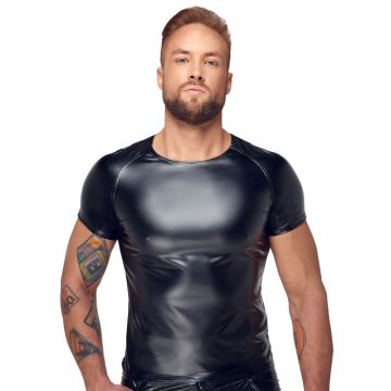 Noir Handmade Opvallend T-Shirt Matglanzend - Zwart
