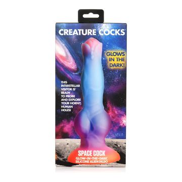 Siliconen Alien Dildo Space Cock - Glow in the Dark