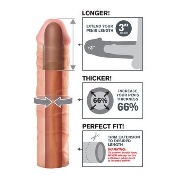 Pipedream Fantasy X-Tensions - FX Mega 7,5 cm Extension Flesh*