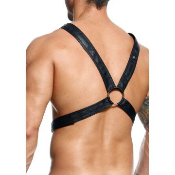 DNGEON Cross Chain Harnas - Zwart
