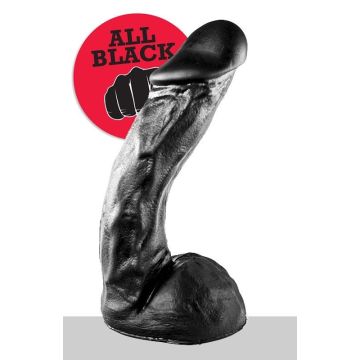 All Black Jeffrey Dildo - 27.5 cm