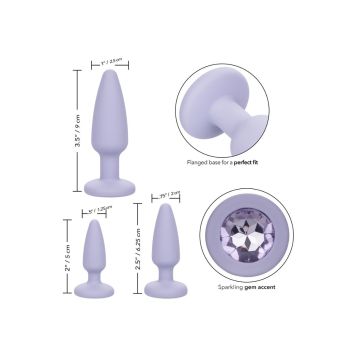Buttplug Crystal Booty Kit - Lila