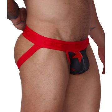 GIGO Jockstrap met Sterrenpatroon Star - Rood