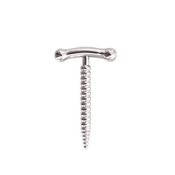 Kiotos Stalen Penisplug Screw Drive - 6.5 cm
