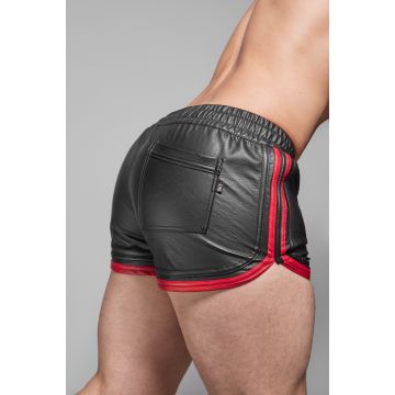 ROK Biker Stripe Short - Zwart/Rood