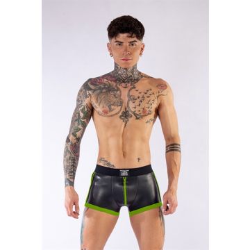 Mister B Neopreen Pouch Shorts - Zwart/Neon Groen