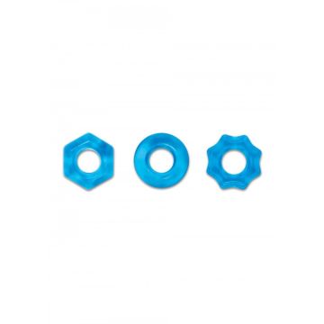 Cockring Set Chubbies - Blauw