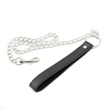 Zwarte Riem met Ketting - 65 cm