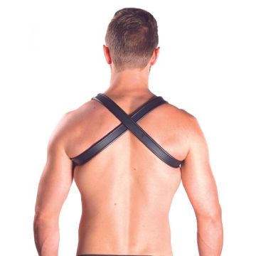 Mister B X-Back Premium Leren Harnas Zwart*