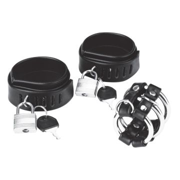 Vergrendelbare Ball Stretcher Cockring & Peniskooi