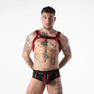 Locker Gear Full Military Access Harnas - Zwart/Rood
