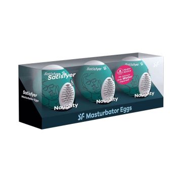 Satisfyer Masturbator Eggs Naughty - 3-stuks