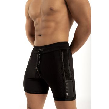 ROK Kinky Skin Bike Zipper Short - Zwart