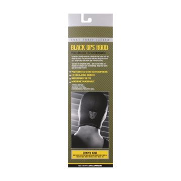 Black Ops Hood Regular - Zwart