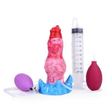 Kiotos Monstar Cox Opblaasbare & Spuitende Dildo BlowcumCock - 18 cm