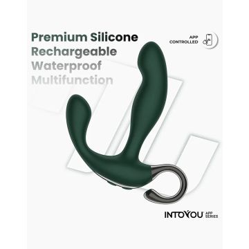 Prostaatmassager met Wiebelende Vinger en App Control - Groen