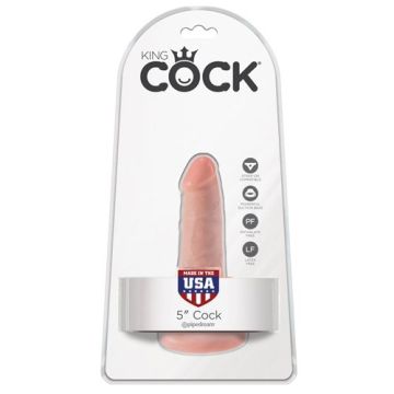 King Cock realistische dildo met zuignap - 14 cm