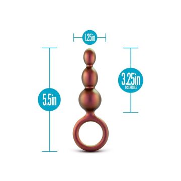 Buttplug Beaded Copper Anal Adventures