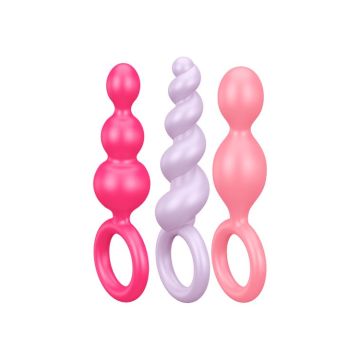 Satisfyer Buttplug Set van 3 - Multicolor*