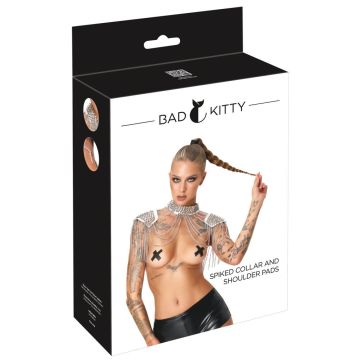 Zilverkleurige lichaamssieraad Bad Kitty