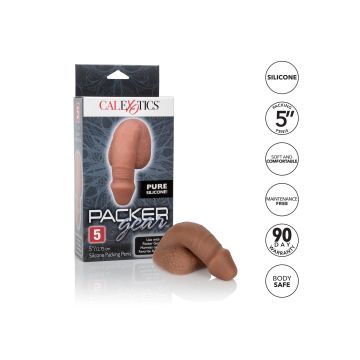 Siliconen Packing Penis 12.75 cm - Bruin