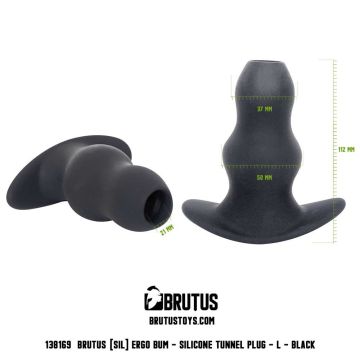 Brutus Siliconen Tunnelplug Ergo Bum - L