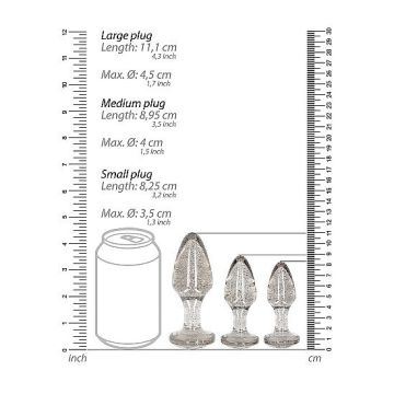 Buttplug Set met Glitters*