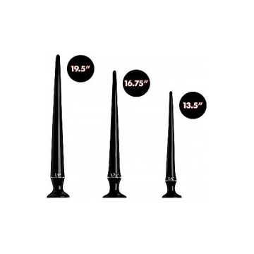 Anaal Plug Training Set Slim Tapered Anal Hose - Zwart