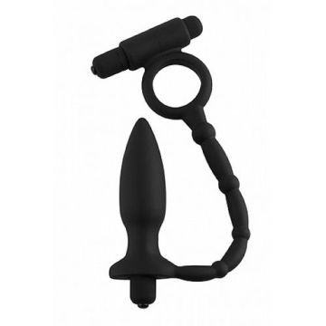 Anal Fantasy Vibrerende Buttplug met Cockring*