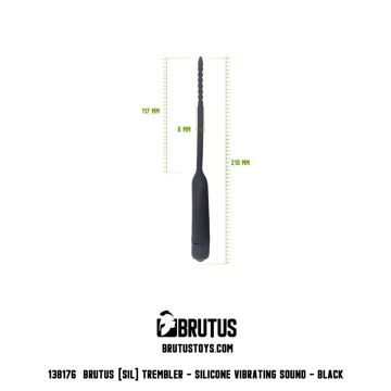 Brutus Siliconen Vibrerende sound Trembler - Zwart
