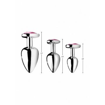 Anaal Plug Set Pink Heart*