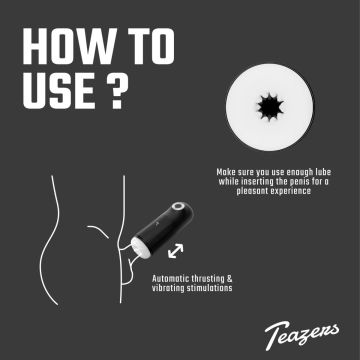 Automatische Masturbator met drievoudige stimulatie - Teazers