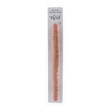 Dubbele Dildo met Realistische Look 40 CM - Huidskleur*