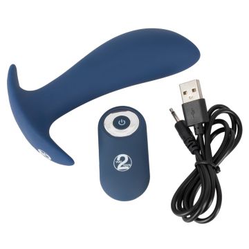 Vibrerende Buttplug - Blauw