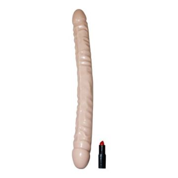 Veined Dubbele Dildo -Wit