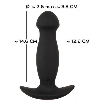 Anos Vibrerende Buttplug JackHammer - Zwart