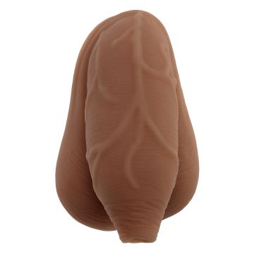 Realistische Dildo Onbesneden Packer - Donkere Huidskleur