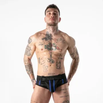 Locker Gear Full Military Access Jock Slip - Zwart/Blauw