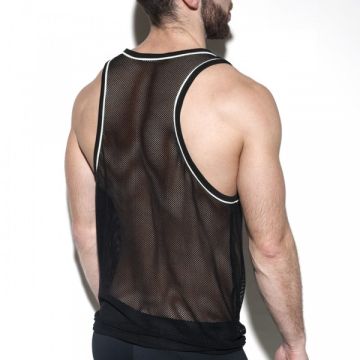 ES Collection Detail Contrast Tank Top - Silver