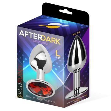 AfterDark Buttplug Red Rubby- L