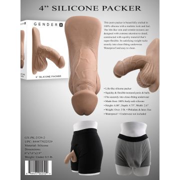 Realistische Dildo Packer Medium - 10 cm